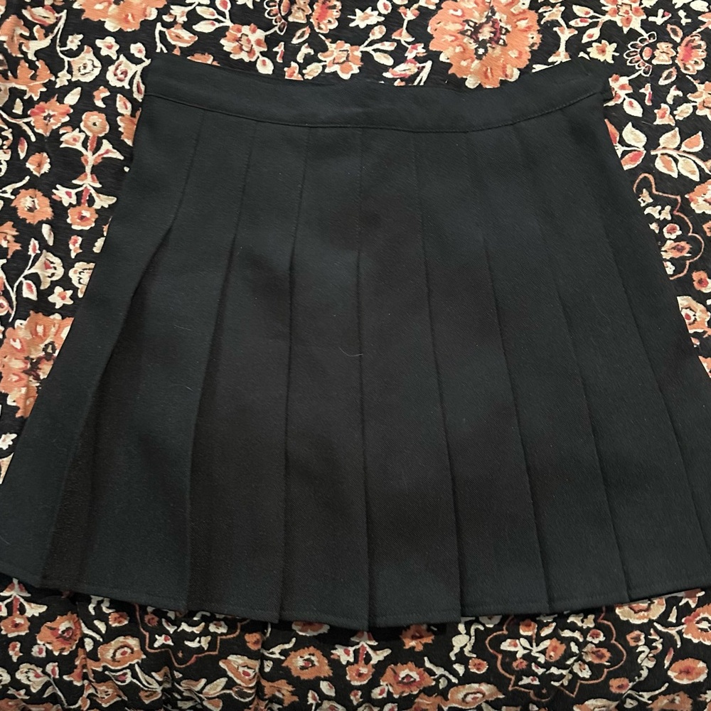Black Pleated Skort